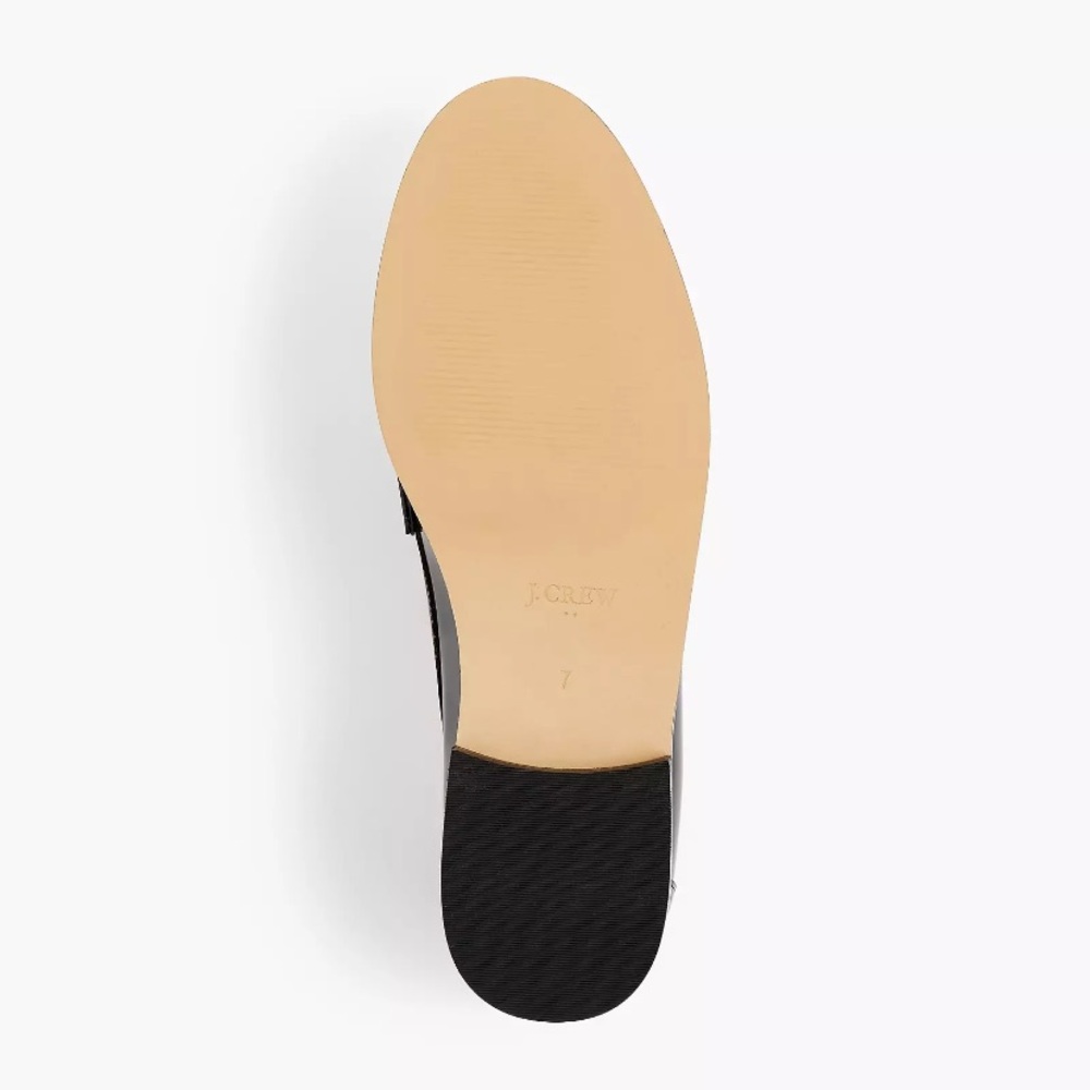 J. Crew Classic Black Loafers w Gold Accent Bar Size 8.5M Brand New in Box - Picture 5 of 11